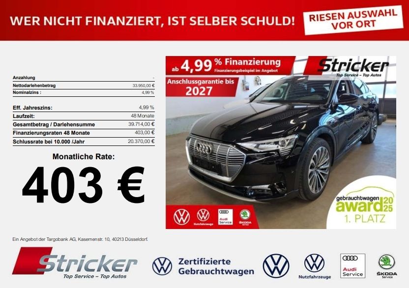 Audi e-tron 27.720 km 33.949 &euro; Horn-Bad Meinberg 32805
