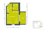 Etagenwohnung Gera Lusan - 1 Zimmer, 41 m&sup2;, 550&euro; | Angebot:24891213