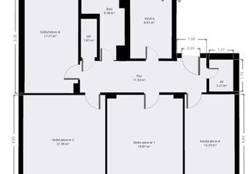 Wohnung Freiberg - 4 Zimmer, 103 m&sup2;, 750&euro; | Angebot:27385517
